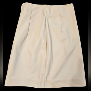 H&M faux leather creme skirt